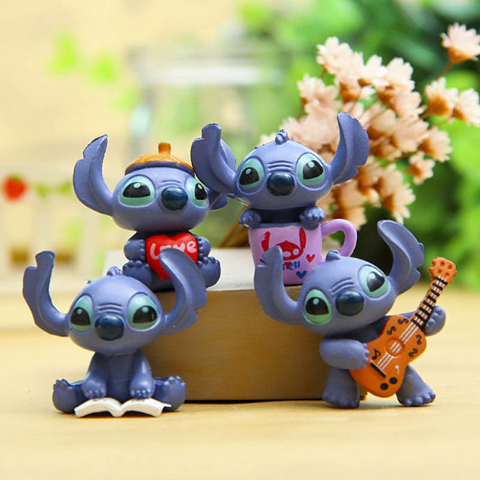 4pcs Mini Stitch figure toy