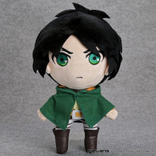 Load image into Gallery viewer, Anime Attack on Titan Eren Rivaille Levi  Plush Toys Soft Stuffed Dolls 11&quot; 27cm