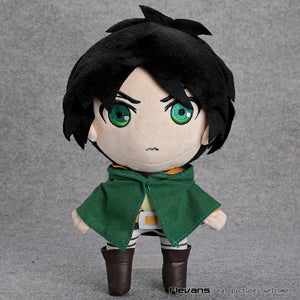 Anime Attack on Titan Eren Rivaille Levi  Plush Toys Soft Stuffed Dolls 11" 27cm