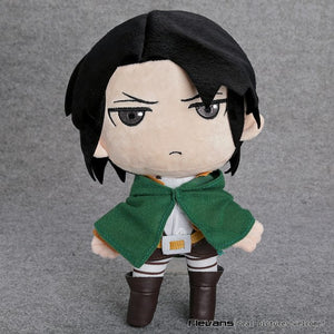 Anime Attack on Titan Eren Rivaille Levi  Plush Toys Soft Stuffed Dolls 11" 27cm