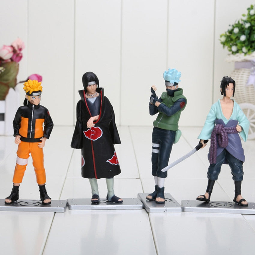 Naruto 4pcs/set 12cm Good PVC