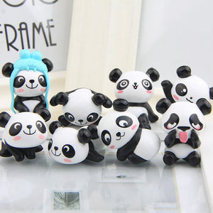 Super Cute Panda Action Figures Cartoon Toys