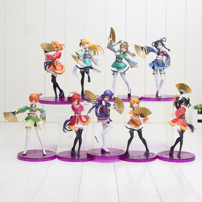 15-19cm Anime Love Live Figure School Idol Project PVC Action Figures Toys Honoka Kousaka Project Action Figure Toy