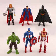 Load image into Gallery viewer, 11cm Action Figure Avengers Super Heros Cartoon Movie Toys girls set Anime Cute Christmas Toys for Children Dolls Kid Figures