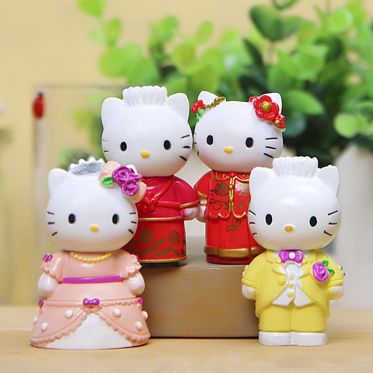 4 pcs/set Hello Kitty Action