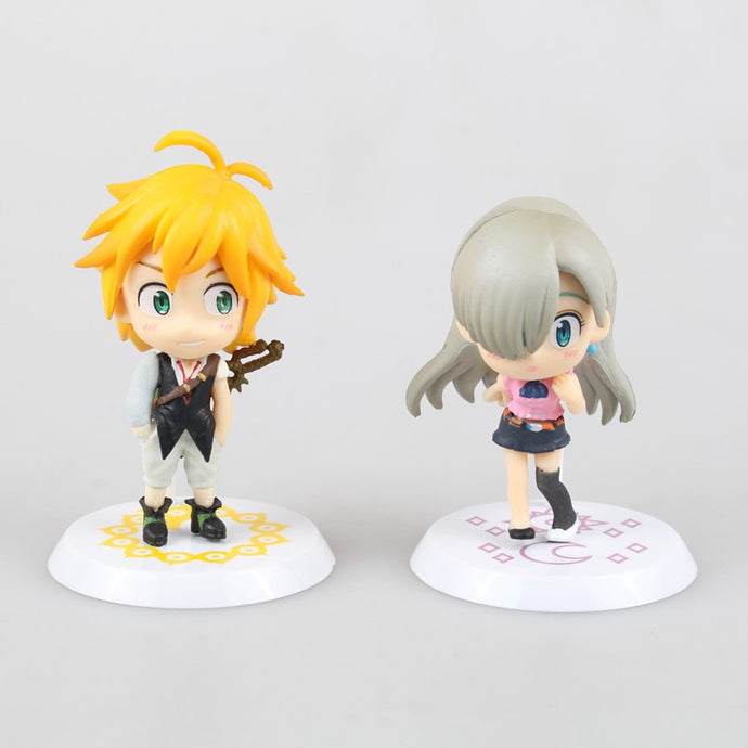 Anime The Seven Deadly Sins Meliodas & Elizabeth Liones Dragon's Sin of Wrath PVC Action Figure Collectible Model Toy KT1801