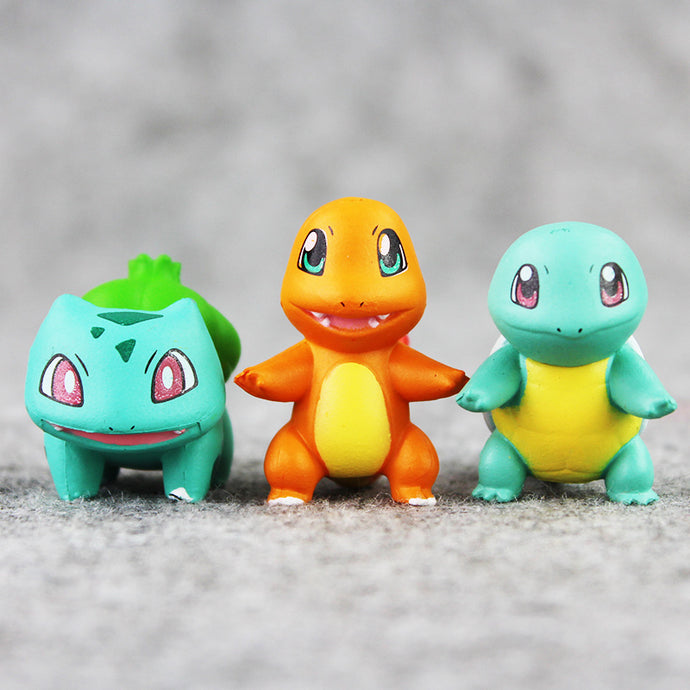 Anime Mini Doll Charmander Bulbasaur