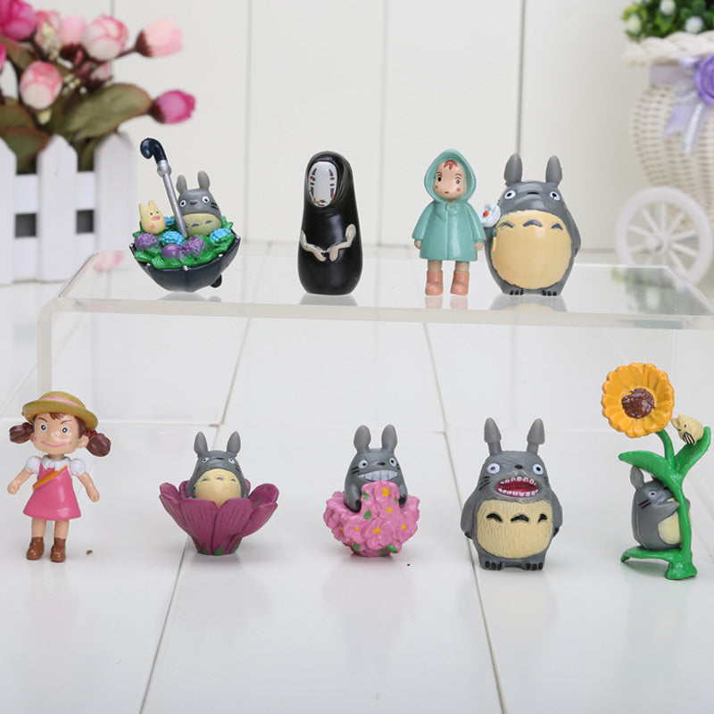 9pcs/set Anime MOVIE My Neighbor TOTORO Figures great for totoro fans or as a gift