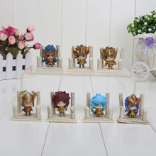 Load image into Gallery viewer, 5cm 7pcs/set Anime Saint Seiya Egg Box Q Version The Gold Zodiac PVC Action Figures Toys Dolls