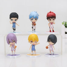 Load image into Gallery viewer, 2 Style 6pcs/set Anime Kuroko&#39;s Basketball Kuroko no Basuke Edition PVC Action Figure tetsuya Basket Collection Model Toy
