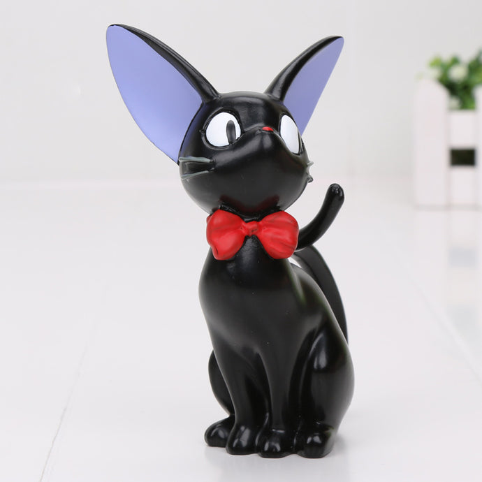 12cm Anime Kiki's Delivery Service Figures Black JiJi Cat Resin Action Figures Toys Collection Model Toy
