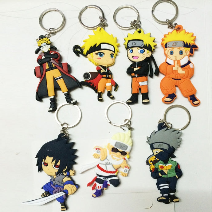 Naruto action figure keychain toys