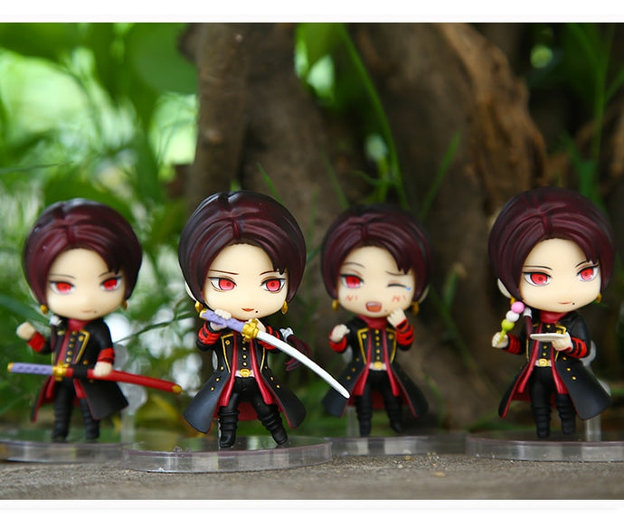 4pcs/set Touken Ranbu Online Kashuu Kiyomitsu Anime Collectible Action Figure PVC toys for christmas gift free shipping