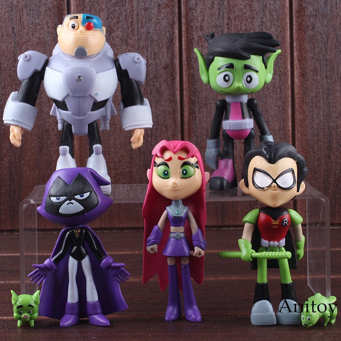 Anime Teen Titans Go Robin Cyborg Beast Boy